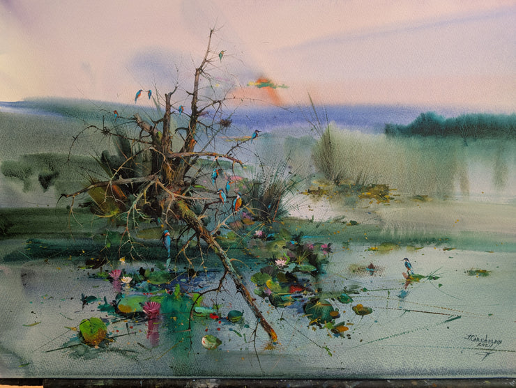 Ion Carchelan-Bluebirds in the Danube Delta