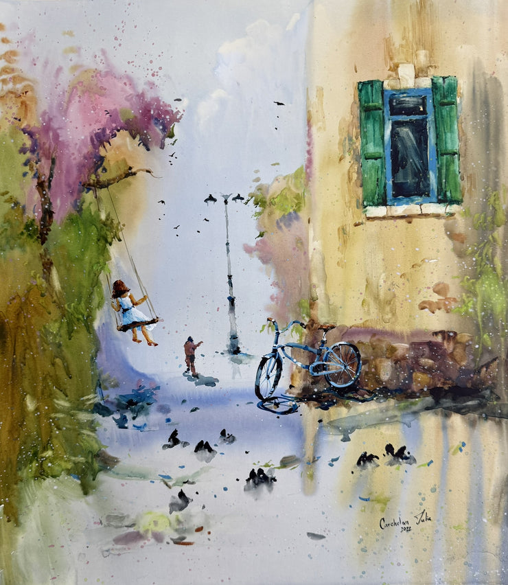 Iulia Carchelan-Swinging Through Time-Unframed