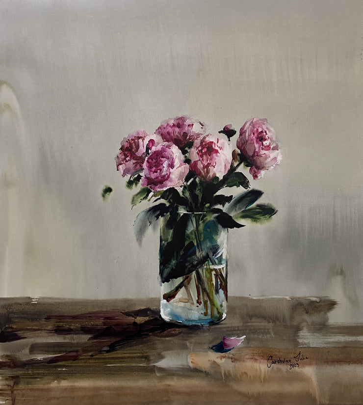Iulia Carchelan-Still Life. Peonnies Parfume