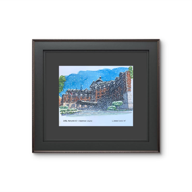 L. Jackson Doyle-Hotel Roanoke-Christmas Snow-Original