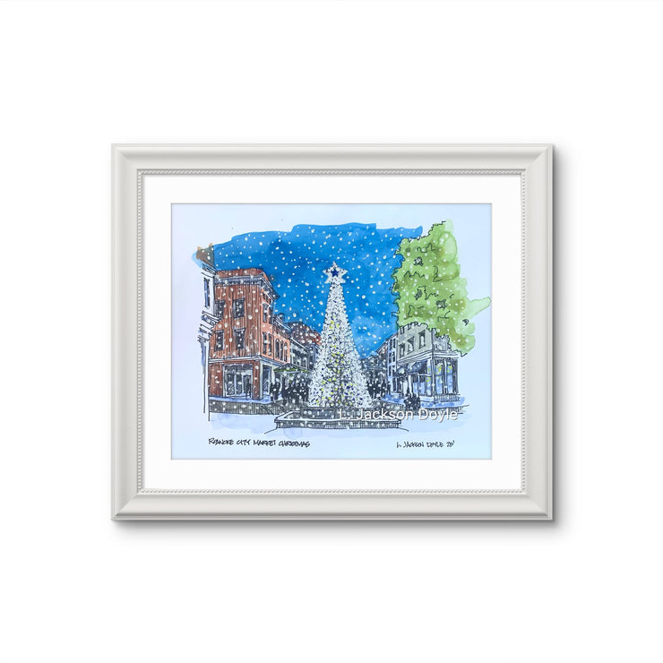 L. Jackson Doyle-Roanoke City Market Christmas-Original
