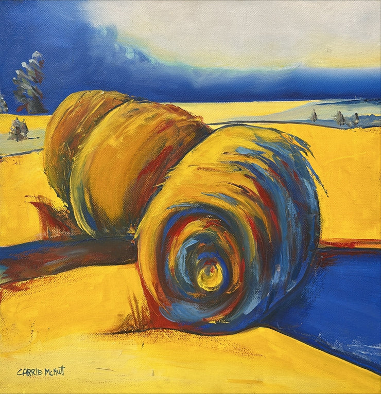 Carrie McNutt-Glowing Hay Bales