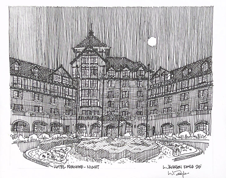 L. Jackson Doyle-Hotel Roanoke Night