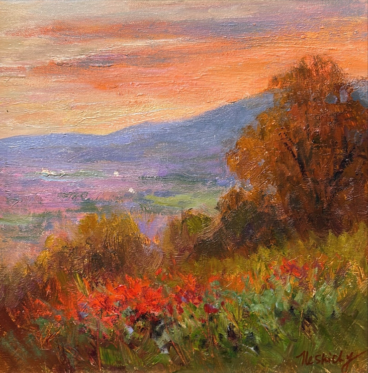 Julia Lesnichy-Sunset in November (12x12)
