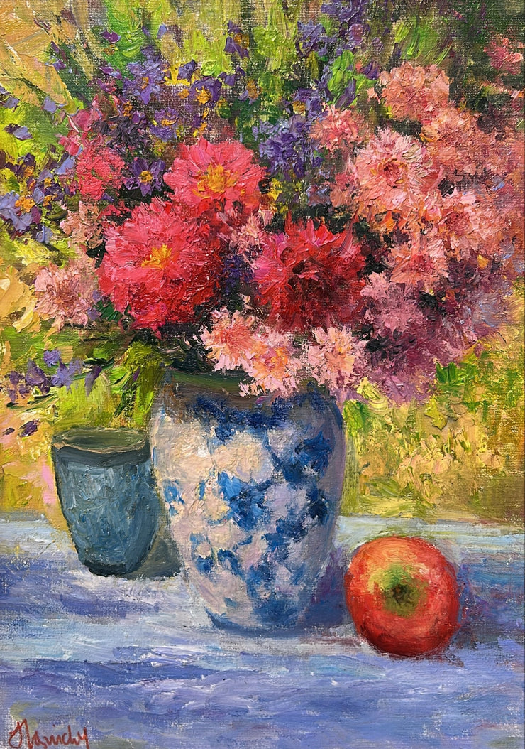 Julia Lesnichy-Zinnias and Mums