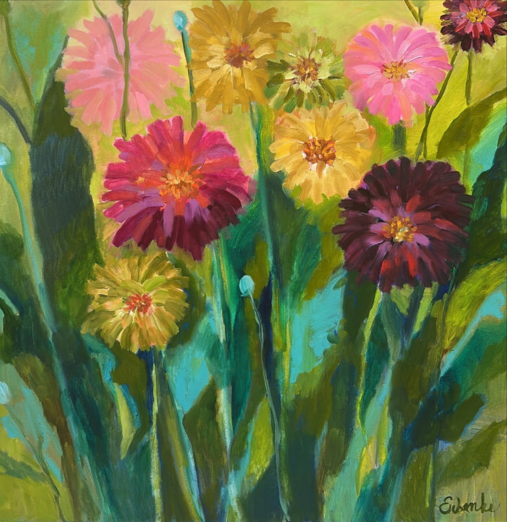 Lori Eubanks-Zinnias
