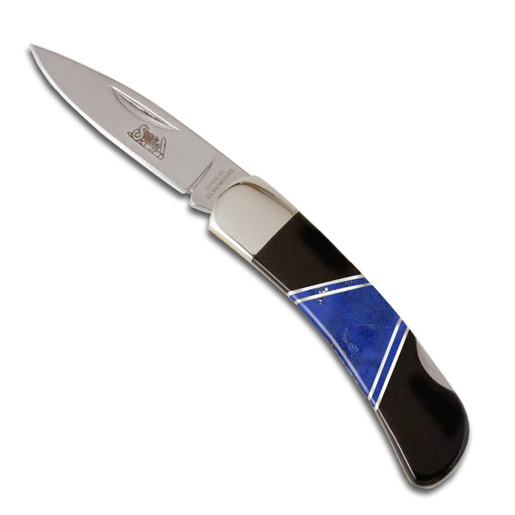 Jet and Lapis - Jewelry Collection - 3" Lockback Knife
